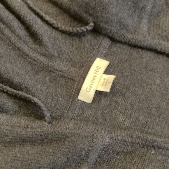 Garnet Hill 100% Cashmere Navy Blue Shrug Sweater Small - Picture 6 of 8